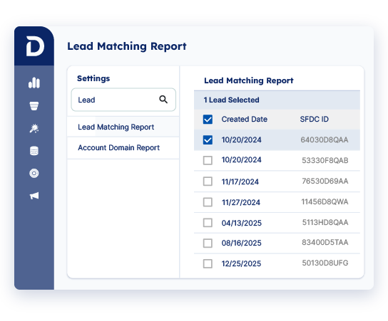 Demandbase One™ user interface